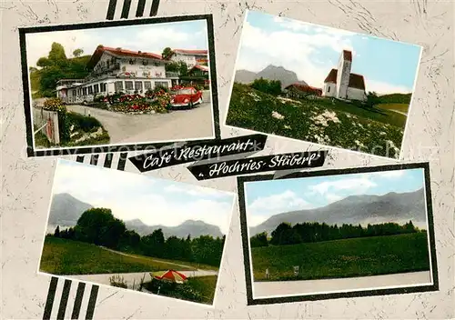 AK / Ansichtskarte Toerwang Cafe Restaurnt Hochries Stueberl Kirche Panorama Toerwang