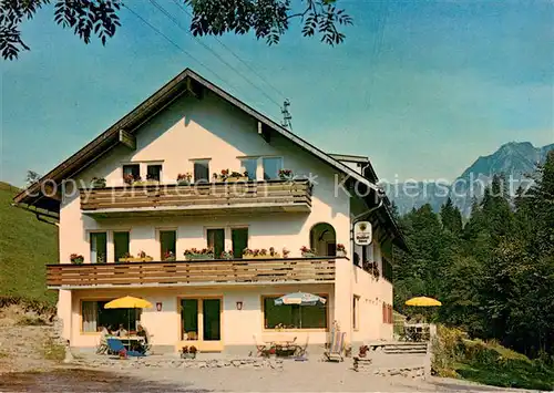 AK / Ansichtskarte Tiefenbach_Obermaiselstein Hotel Pension zum Bachtelhaus Tiefenbach