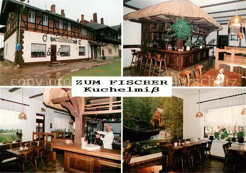 AK / Ansichtskarte Kuchelmiss Restaurant Zum Fischer Bar Theke Gastraum Kuchelmiss