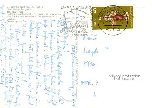 AK / Ansichtskarte Brannenburg Berggasthof Cafe Kogl Brannenburg