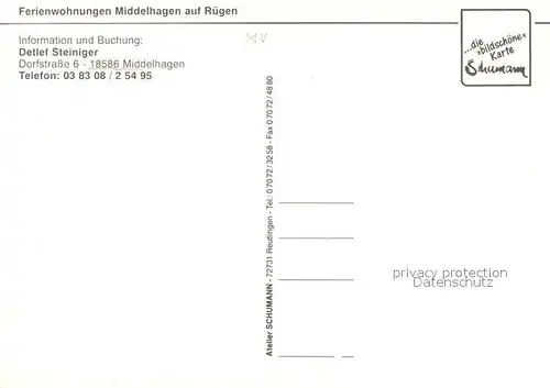 AK / Ansichtskarte Middelhagen_Ruegen Ferienwohnungen Steiniger Middelhagen Ruegen
