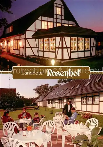 AK / Ansichtskarte Plau_See Landhotel Rosenhof Gartenterrasse Plau_See