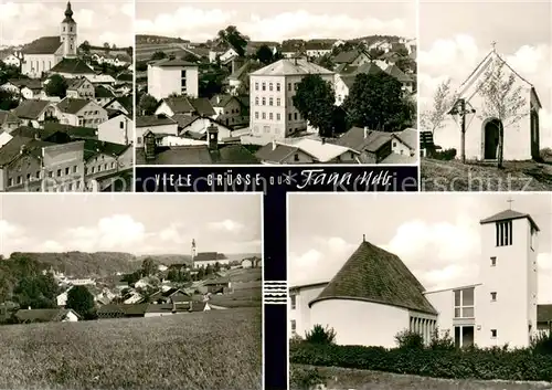 AK / Ansichtskarte Tann_Niederbayern Kirche Panorama Kapelle  Tann Niederbayern