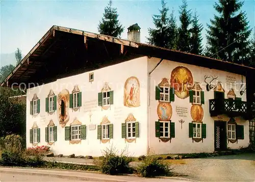 AK / Ansichtskarte Bad_Kohlgrub Haus Zum Jager mit Wandfresken Bad_Kohlgrub