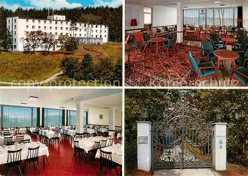 AK / Ansichtskarte Bad_Kissingen Deegenberg Sanatorium Gastraeume Eingang Bad_Kissingen