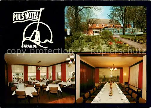 AK / Ansichtskarte Strande_Holstein Puls Hotel Gastraum Festtafel Strande_Holstein