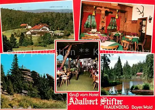 AK / Ansichtskarte Frauenberg_Bayrischer_Wald Berghotel Adalbert Stifter Haus Natur Bayerischer Wald Frauenberg_Bayrischer