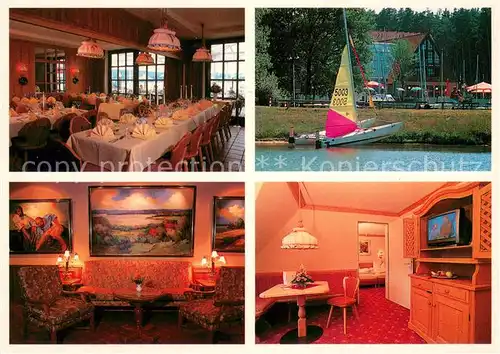 AK / Ansichtskarte Langlau Strandhotel Seehof Restaurant Fremdenzimmer Brombachsee Langlau