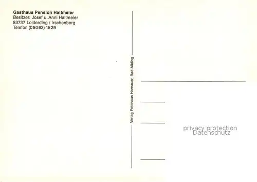 AK / Ansichtskarte Loiderding Gasthaus Pension Haltmeier Loiderding
