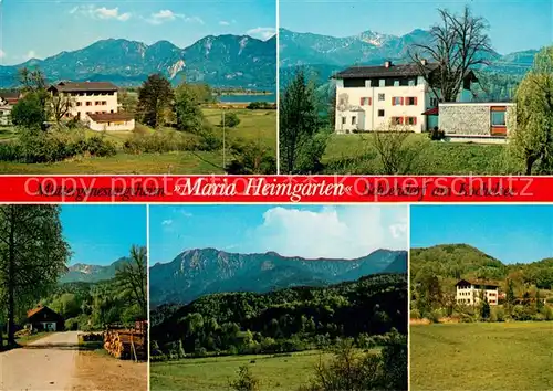 AK / Ansichtskarte Schlehdorf Muettergenesungsheim Maria Heimgarten Landschaftspanorama Kochelsee Alpen Schlehdorf