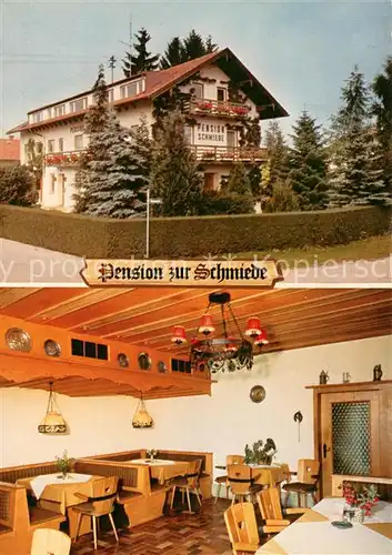AK / Ansichtskarte Lochhofen Pension zur Schmiede Gastraum Lochhofen
