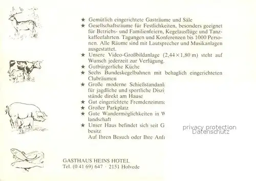 AK / Ansichtskarte Holvede Gasthaus Heins Hotel Waldpartie Holvede