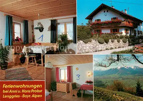 AK / Ansichtskarte Schlegldorf Ferienwohnungen Fam Probst Gaststube Zimmer Panorama Schlegldorf