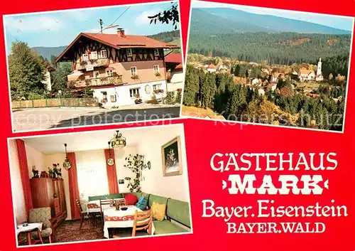 AK / Ansichtskarte Bayerisch_Eisenstein Gaestehaus Mark Gaestezimmer Panorama Bayerisch_Eisenstein