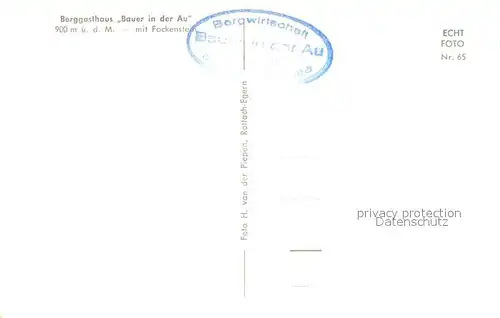 AK / Ansichtskarte Bad_Wiessee Berggasthaus Bauer in der Au Bad_Wiessee