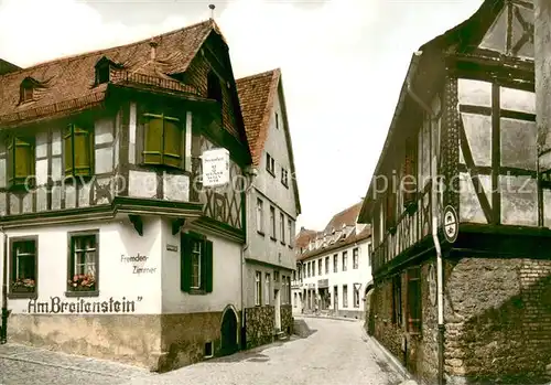 AK / Ansichtskarte Eltville_Rhein Gasthaus Am Breitenstein Gasse Eltville_Rhein
