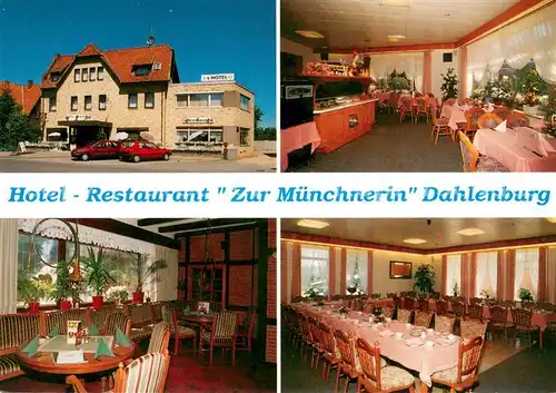 AK / Ansichtskarte Dahlenburg Hotel Restaurant Zur Muenchnerin Gastraeume Dahlenburg