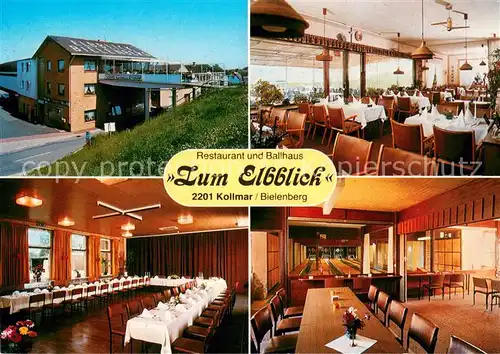 AK / Ansichtskarte Kollmar_Holstein Restaurant und Ballhaus Speisesaele Kegelbahnen 