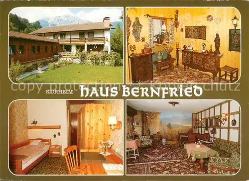 AK / Ansichtskarte Bad_Reichenhall Kurheim Haus Bernfried Teilansichten Zimmer Bad_Reichenhall