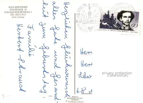 AK / Ansichtskarte Bad_Reichenhall Kurheim Haus Bernfried Teilansichten Zimmer Bad_Reichenhall