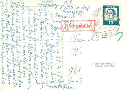 AK / Ansichtskarte Alzing_Traunstein Genesungsheim Alzing_Traunstein