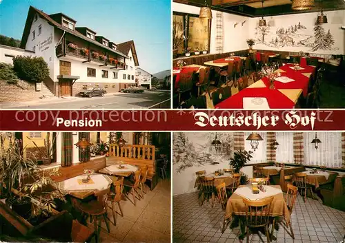 AK / Ansichtskarte Altenbuch_Unterfranken Gasthaus Pension Deutscher Hof Gastraum Altenbuch Unterfranken