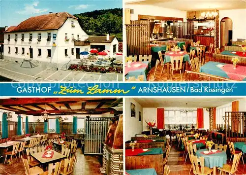 AK / Ansichtskarte Arnshausen Gasthof zum Lamm Restaurant Arnshausen