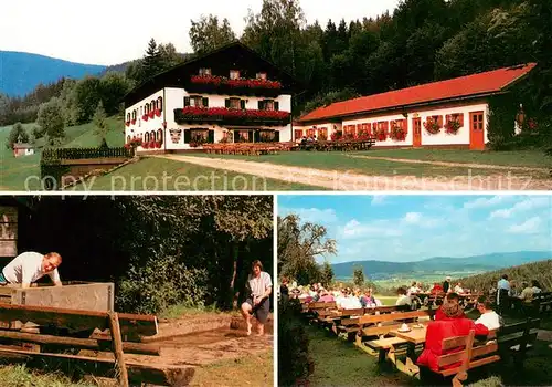 AK / Ansichtskarte Simmereinoede_Hohenwarth Tagescafe Dachs Terrasse Fernsicht Wassertreten Bayerischer Wald 