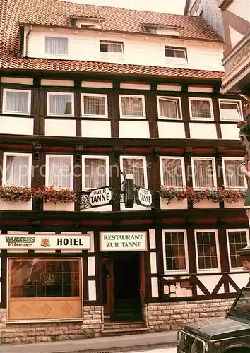 AK / Ansichtskarte Osterode_Harz Harz Hotel Restaurant Zur Tanne Osterode_Harz