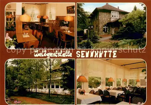 AK / Ansichtskarte Bad_Pyrmont Berghotel Waldgaststaette Sennhuette Restaurant Garten Bad_Pyrmont