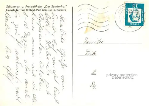 AK / Ansichtskarte Emmelndorf CFJM Schulungs  und Freizeitheim Der Sunderhof Emmelndorf