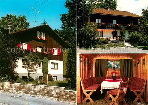 AK / Ansichtskarte Niedersonthofen Gaestehaus Koeberle Gastraum Niedersonthofen