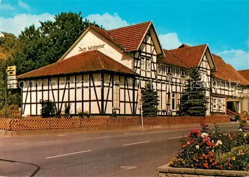 AK / Ansichtskarte Morschen Pension Gastwirtschaft Wickenhof Fachwerkhaus Morschen