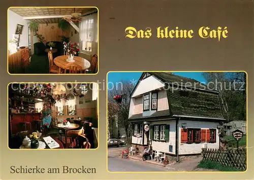 AK / Ansichtskarte Schierke_Harz Das kleine Cafe Taxibetrieb und Ferienwohnung Schierke Harz