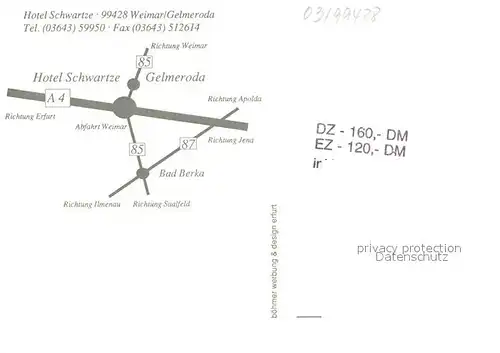 AK / Ansichtskarte Gelmeroda Hotel Schwartze Restaurant Bar Rezeption Treppenaufgang Gelmeroda