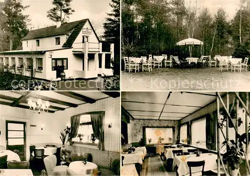 AK / Ansichtskarte Asendorf_Harburg Gaststaette Zur Heidschnucke Restaurant Gartenterrasse Asendorf Harburg