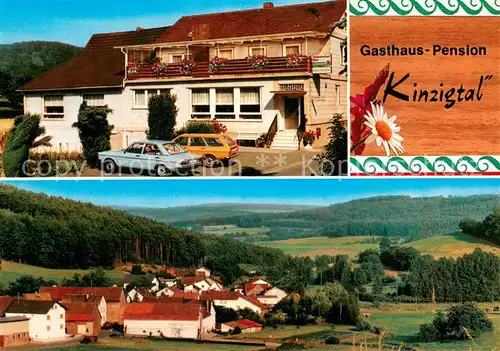 AK / Ansichtskarte Ober Kinzig Gasthaus Pension Zum Kinzigtal Ortsansicht Landschaftspanorama Ober Kinzig
