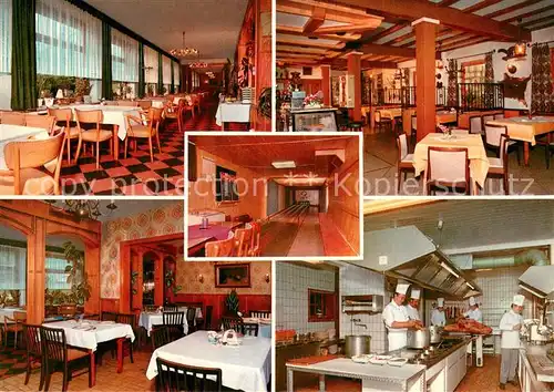AK / Ansichtskarte Willingen_Sauerland Gasthof Restaurant Baeringhausen mit Baerenklause Kueche Willingen_Sauerland