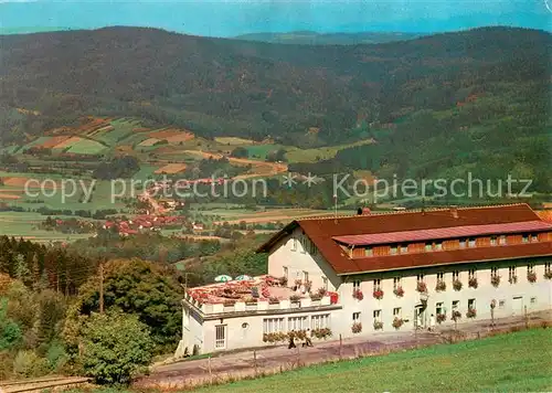 AK / Ansichtskarte Langfurth_Schoefweg Pension Gasthof Josef Ranzinger Panorama Langfurth Schoefweg
