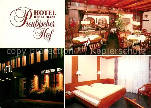 AK / Ansichtskarte Lichtenfels_Bayern Hotel Restaurant Preussischer Hof Gaststube Zimmer Lichtenfels Bayern