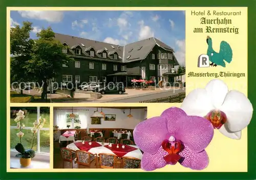 AK / Ansichtskarte Masserberg Hotel Restaurant Auerhahn am Rennsteig Gaststube Masserberg