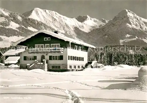 AK / Ansichtskarte Fischen_Allgaeu Landhaus Martin Fischen Allgaeu