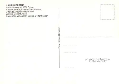 AK / Ansichtskarte Oybin Haus Hubertus Terrasse Bar Fliegeraufnahme Oybin