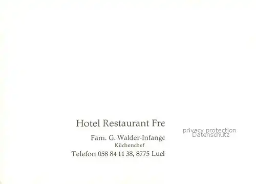 AK / Ansichtskarte Luchsingen Hotel Restaurant Freihof Zeichnung Kuenstlerkarte Luchsingen