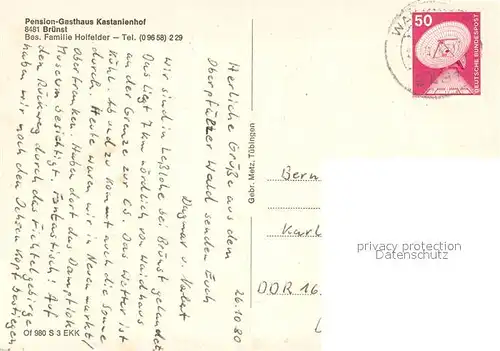 AK / Ansichtskarte Bruenst_Georgenberg Pension Gasthaus Kastanienhof 