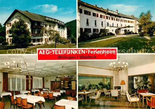 AK / Ansichtskarte Willingen_Sauerland AEG Telefunken Ferienheim Restaurant Willingen_Sauerland