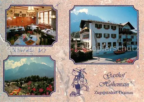 AK / Ansichtskarte Grainau Gasthof Hoehenrain Restaurant Alpenblick Grainau