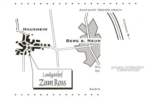 AK / Ansichtskarte Hausheim_Neumarkt_Oberpfalz Landgasthof Pension Zum Ross Kutschpferde Hausheim_Neumarkt