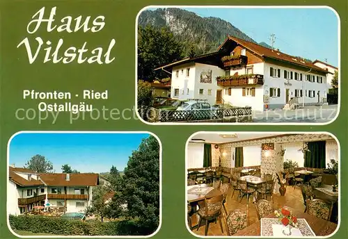 AK / Ansichtskarte Ried_Pfronten Gaestehaus Pension Haus Vilstal Restaurant Ried Pfronten
