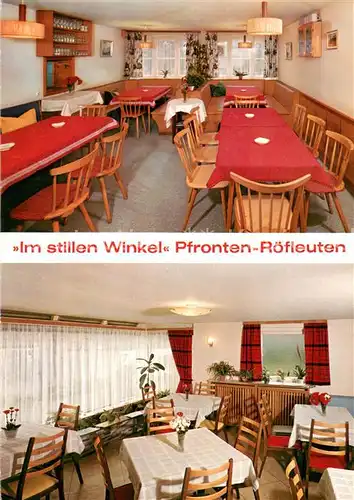 AK / Ansichtskarte Roefleuten Hotel Pension Im stillen Winkel Gastraum Roefleuten